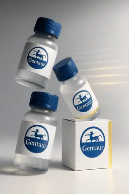 Gentaur pH 4.00 Colour Coded Buffer Solution at 25°C in Twin Neck - 250ml